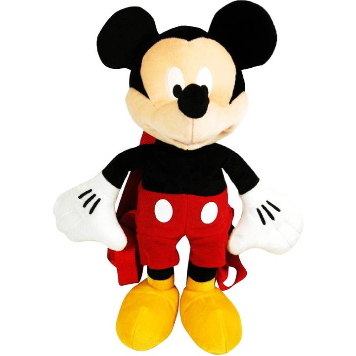 Coastal - Wholesale Backpack - Kids - Mickey Mouse Kids Bag Licensed Plush Kids Backpack 17'