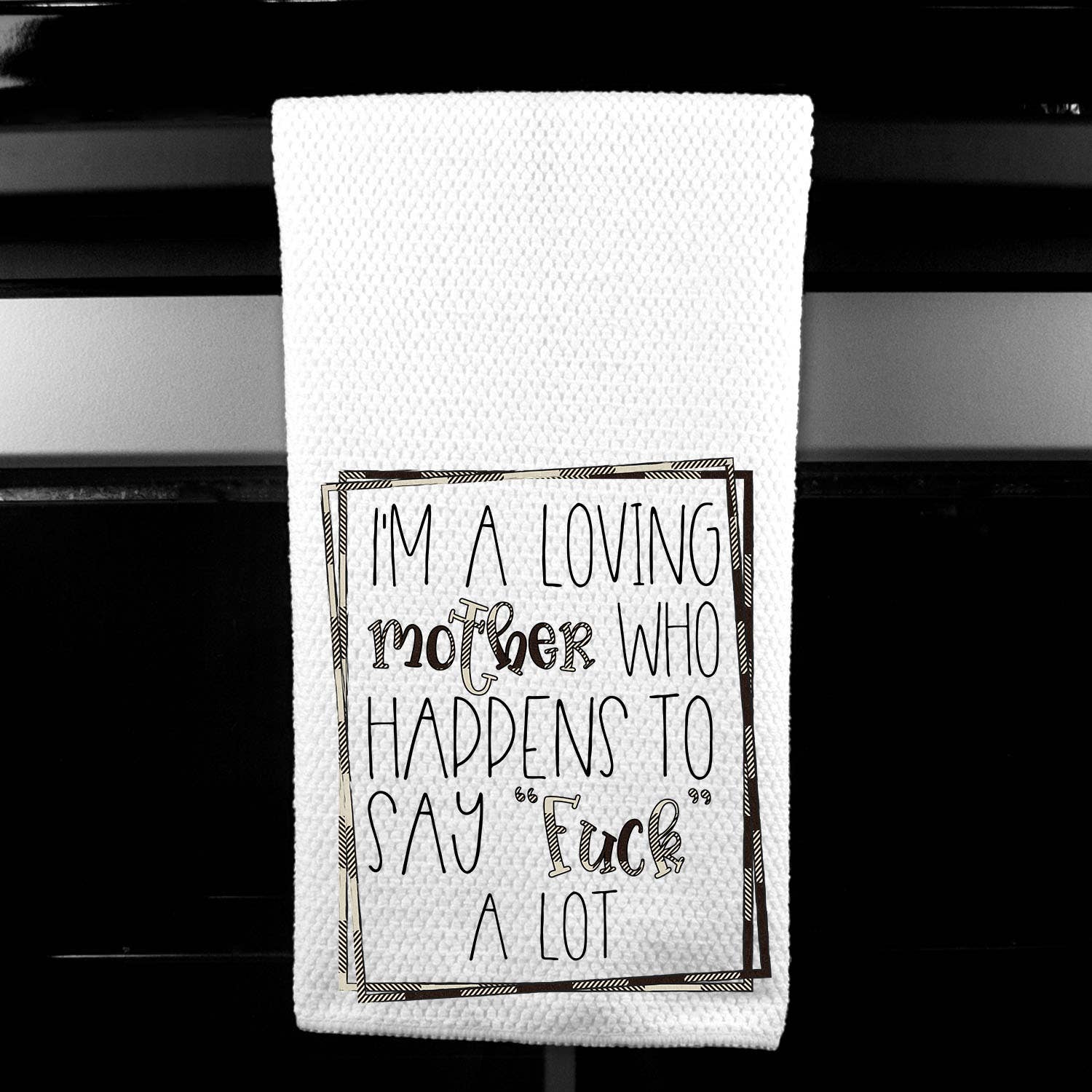 Dasha Alexander - Wholesale Tea Towel - Mom Who Says Fuck Alot Microfiber Towel0