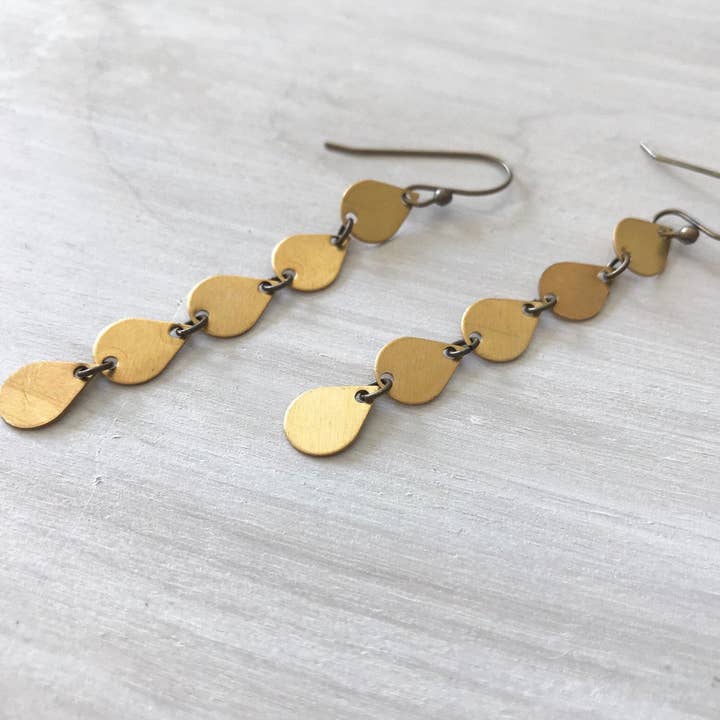 Rising Dawn Boutique - Wholesale Dangle Earrings - Bronze teardrop dangle earrings0