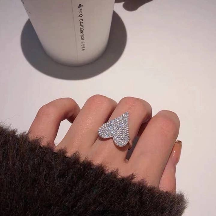 All For Love Adjustable Ring for wholesale by Alchemy Jewelry Spray