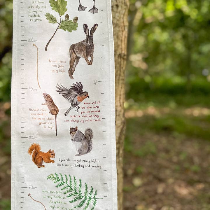 This Thursday - Wholesale Growth Chart - Kids & Baby - Woodland Life Fabric Height Chart3