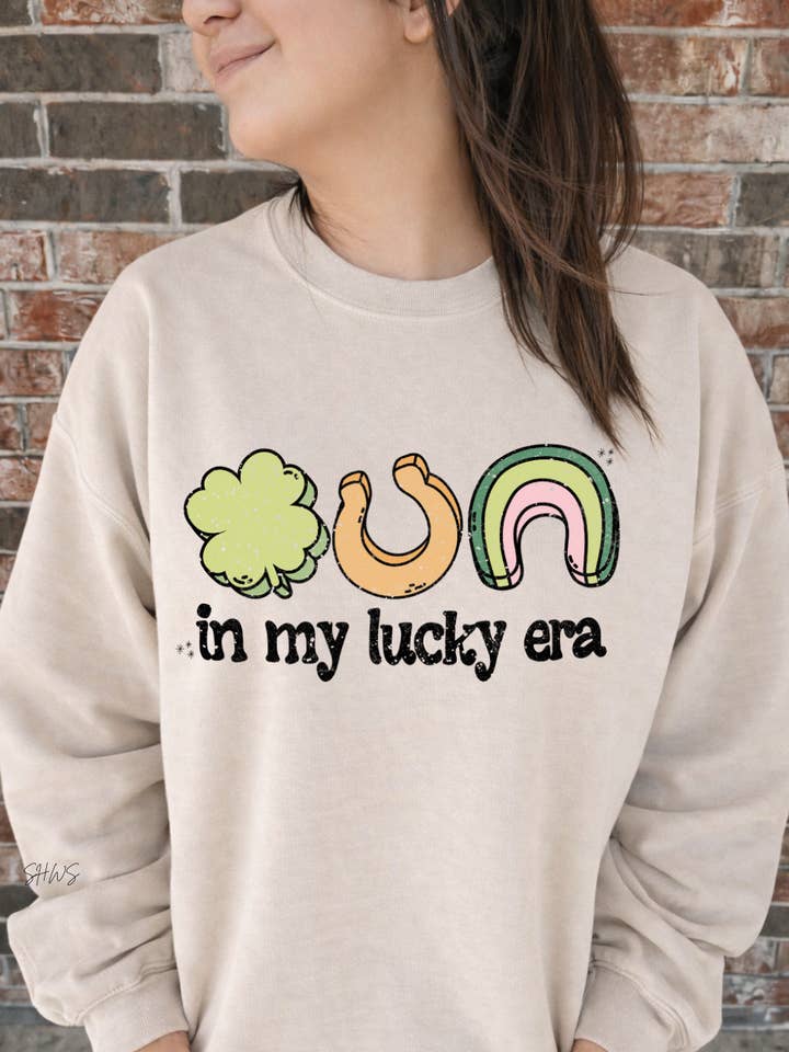 In My Lucky Era Tee + Sweatshirt for wholesale by Shop Hal Wholesale