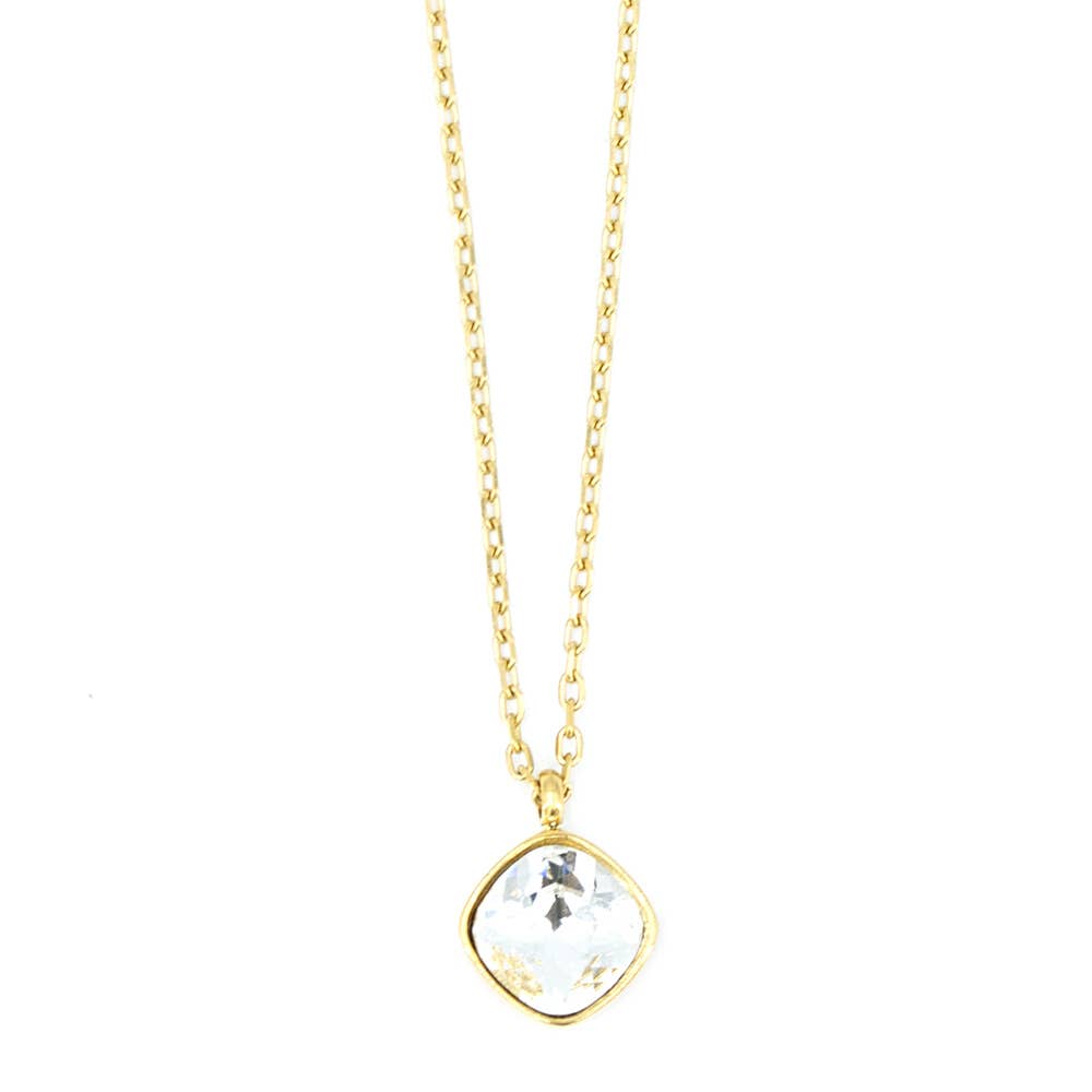 Sergio Engel jewellery - Wholesale Pendant/Charm Necklace - Basics Necklace 04 - Stainless Steel Necklace with Crystal Pendant12