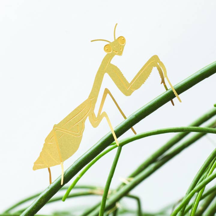 Another Studio - Wholesale Ornament - Plant Animal - Praying Mantis, insect plant marker decoration