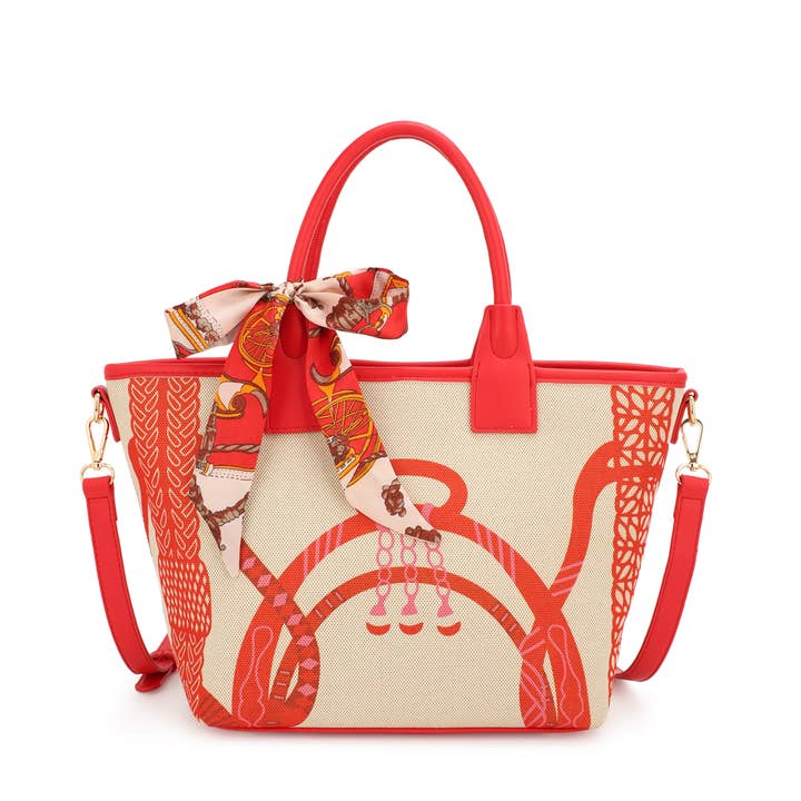 KAYLA+AVA - Wholesale Tote Bag - Women's - SHRIYA PRINTED TOTE BAG WITH SCARF6