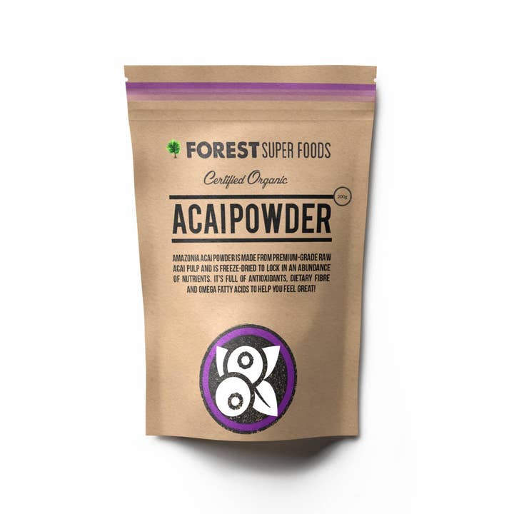 Forest Super Foods - Vendita all'ingrosso Proteine/superfood in polvere - Polvere di Bacche di Acai Biologica Certificata