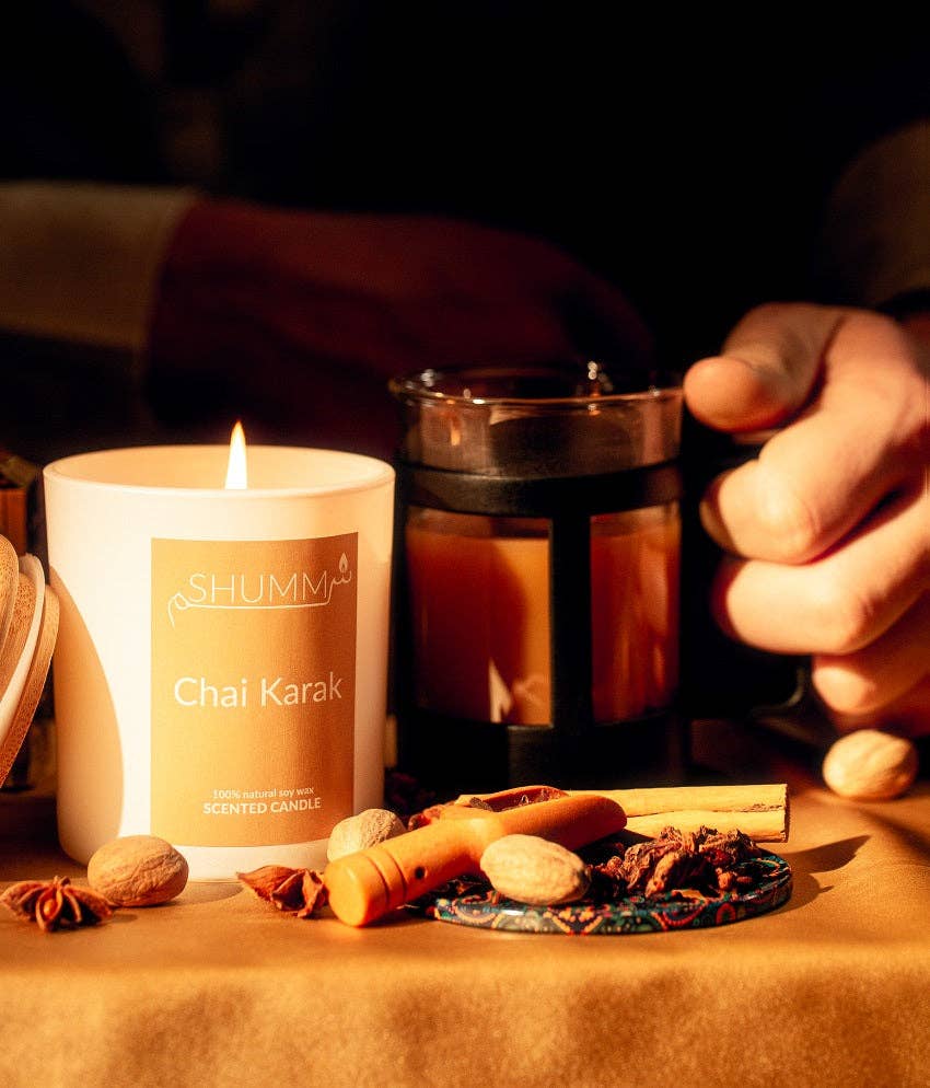 Shumm Candles – Vela em jarro/copo por atacado – Vela Chai Karak2