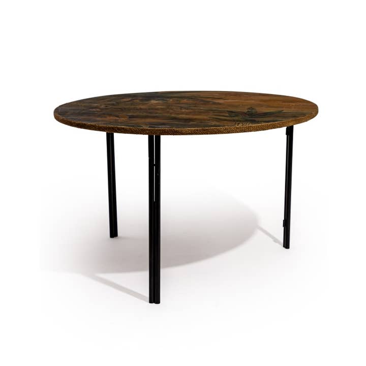 McGowan & Rutherford Ltd – wholesale Coffee table – Tropical Landscape Round Coffee Table 80cm1