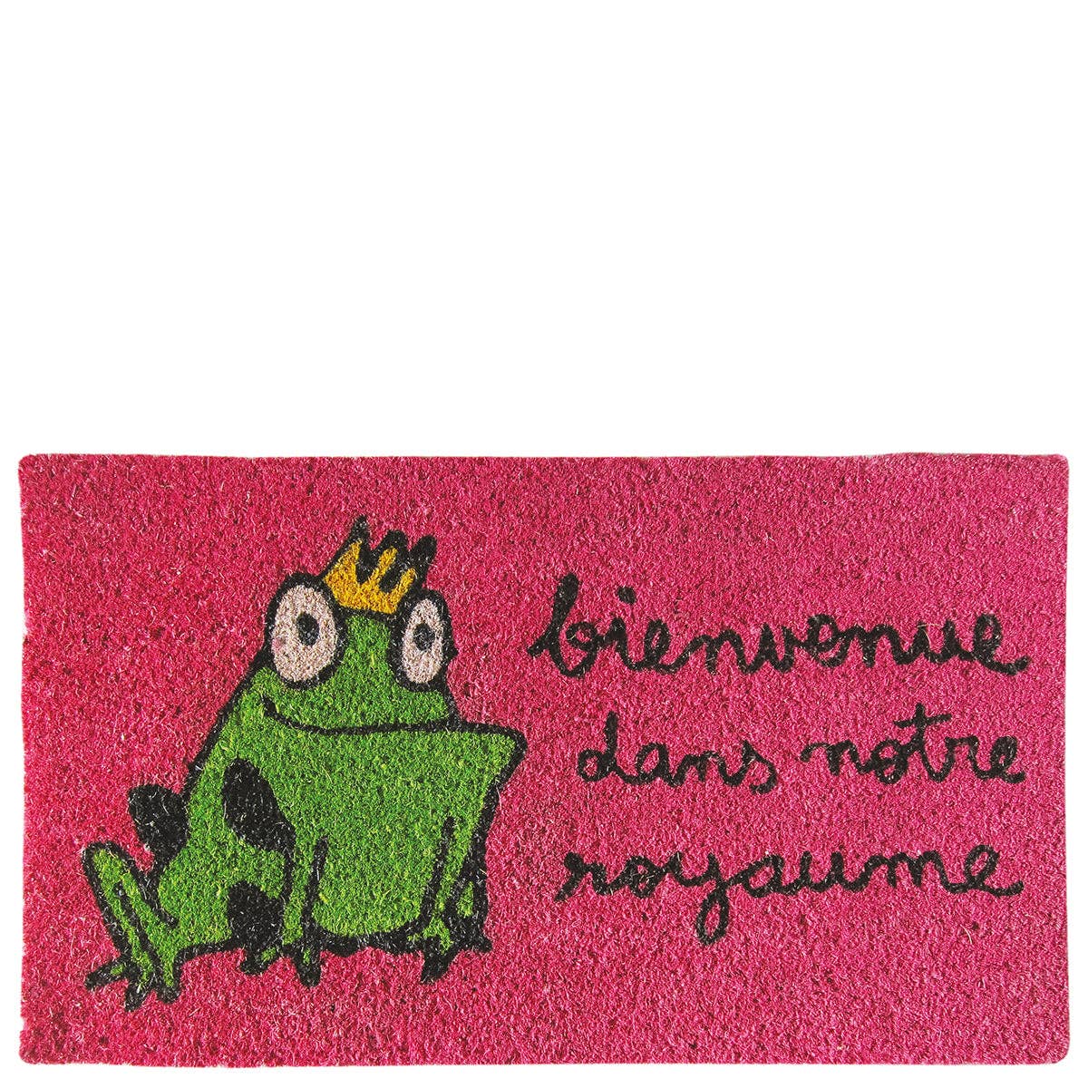 Laroom - Wholesale Door Mat - Doormat “Welcome to Our Royaume” fuchsia0