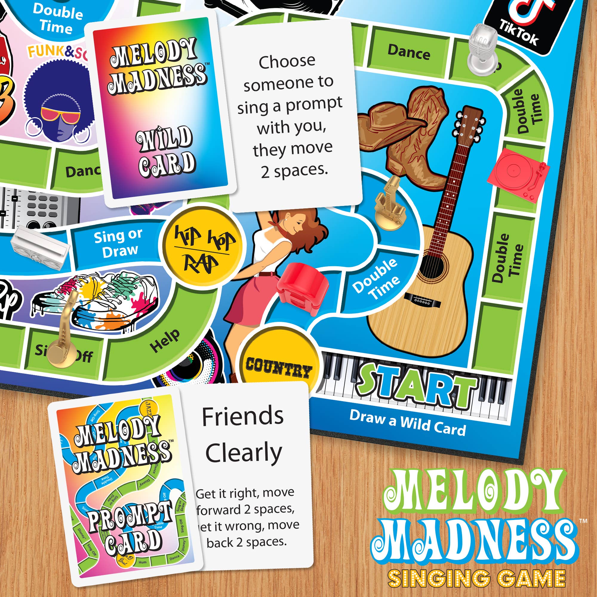 Funwares - Wholesale Board Game - Melody Madness Singing Game – Family Party, Birthday & Gift1