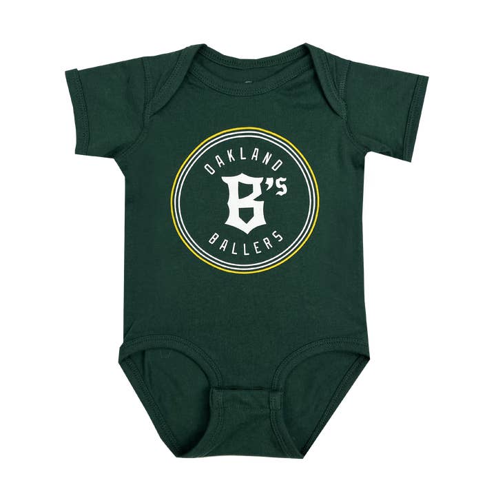 Forest Infant Oakland Ballers Logo One-Piece for wholesale on Faire