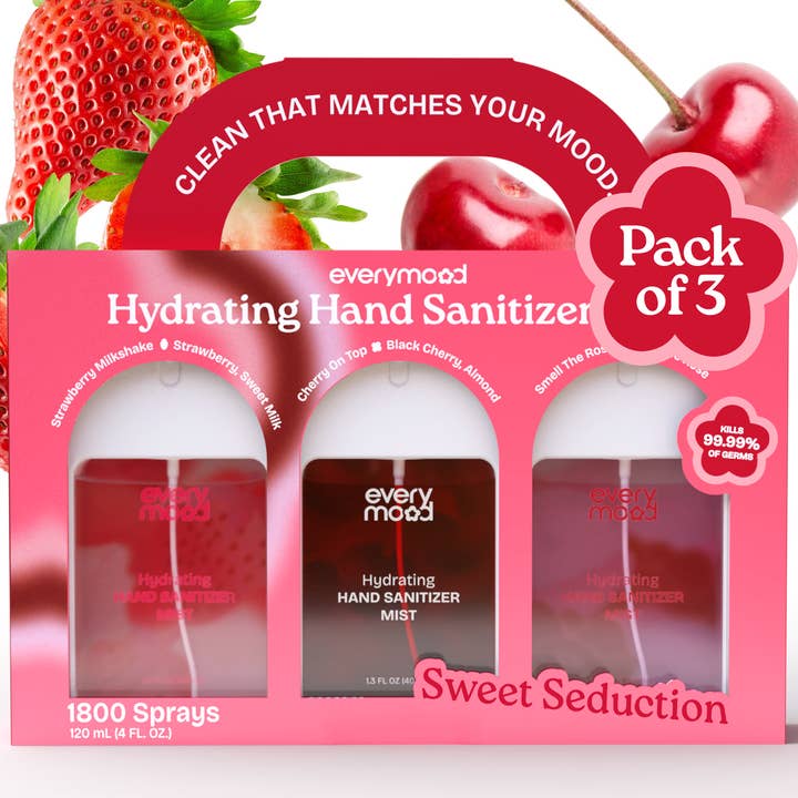 EveryMood | Brume Désinfectante pour les Mains | Douce Séduction (3PK) pour la vente par Everymood