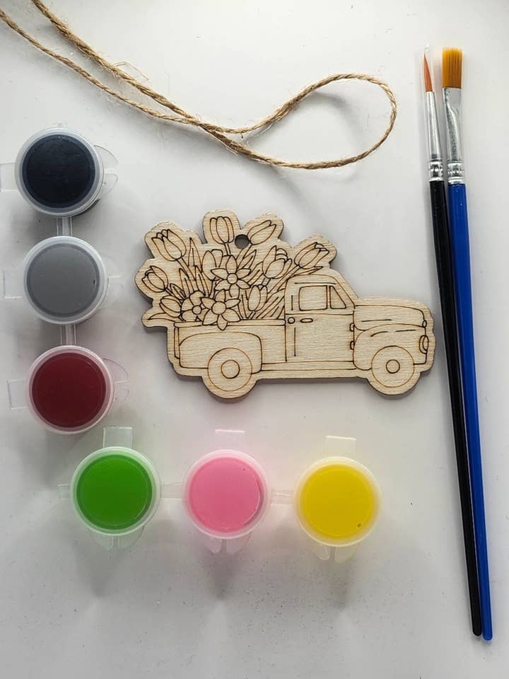 Truck with Flower DIY Kit for wholesale by Craftavia Market LLC