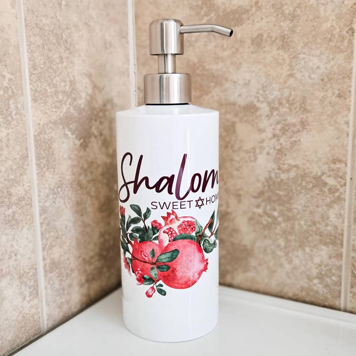 Salt Sparkle Shalom - Wholesale Soap Dispenser - Pomegranate Shalom Sweet Home Soap Dispenser1