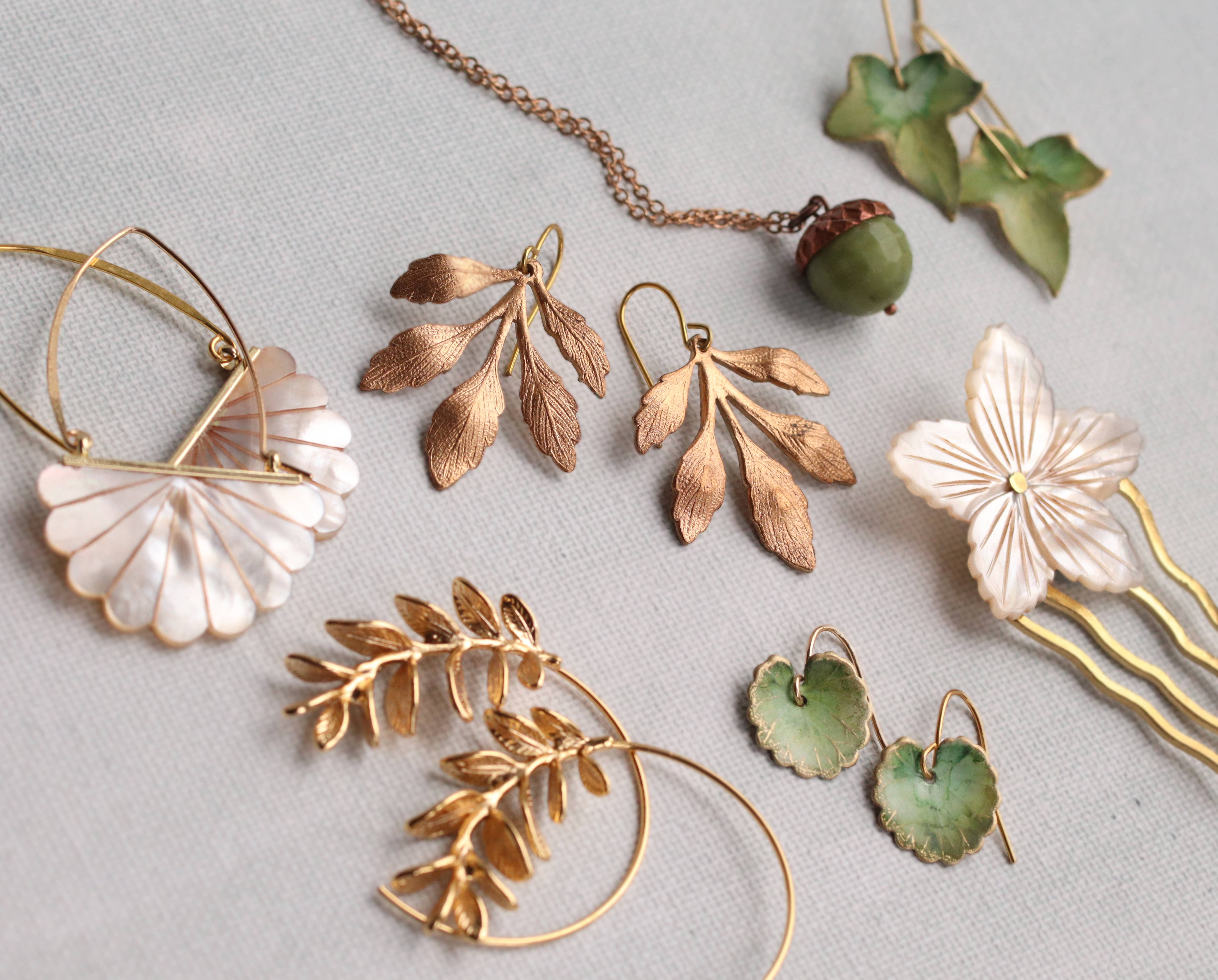 Silk Purse, Sow's Ear - Wholesale Dangle Earrings - Vintage Brass Red Cherry Earrings4