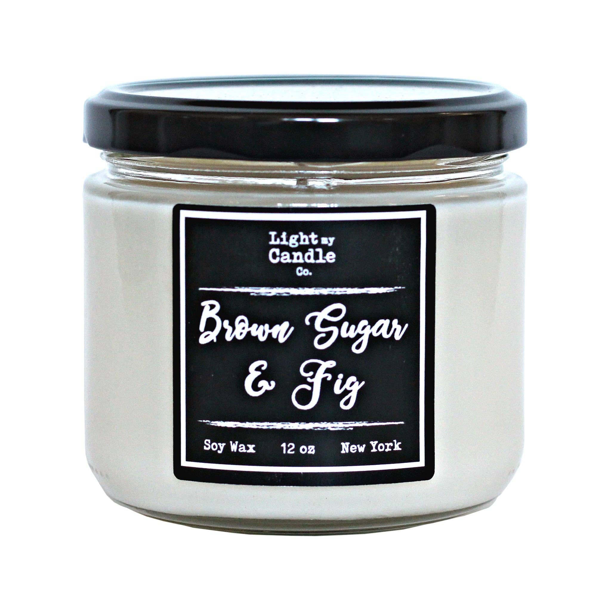 Light My Candle Co - Wholesale Jar/Filled Candle - Brown Sugar & Fig Soy Candle2