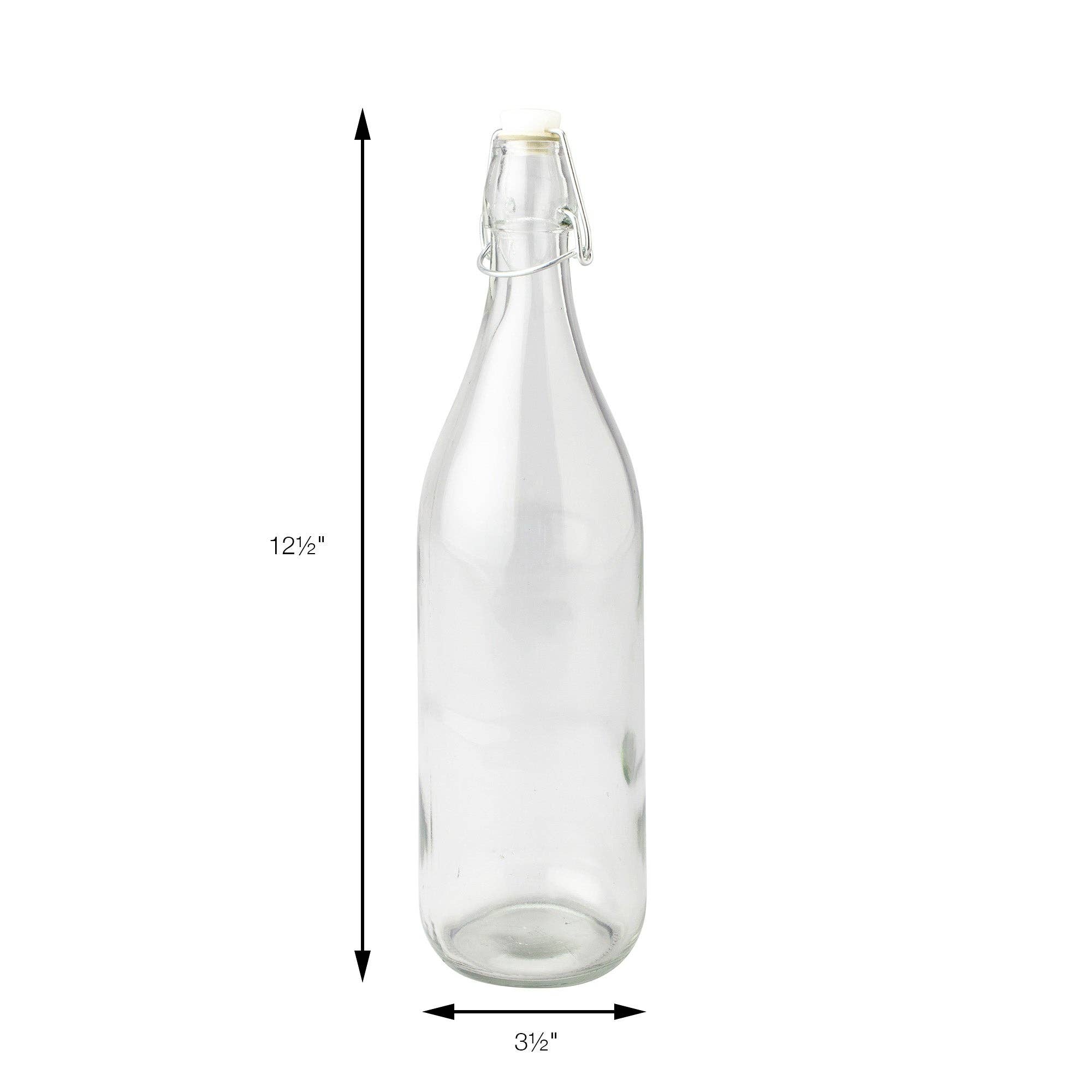 Portofino International Trading, USA - Vente Bouteilles de lait/jus - Bouteille en verre Swing Top 34 fl oz2