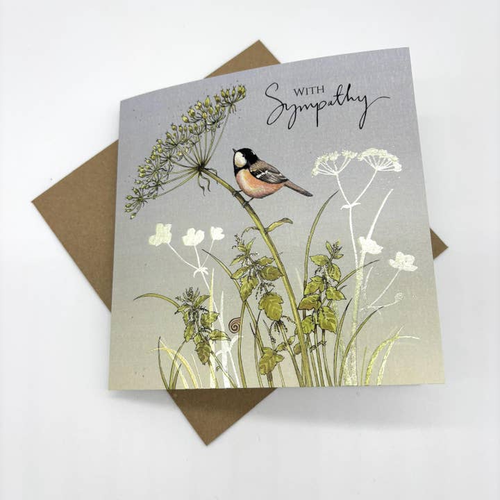 Ink and Snail Limited – wholesale Sympathy card – Sympathy Card - Wildflower1