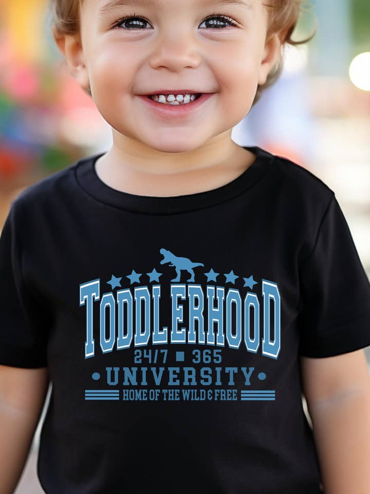 Toddlerhood University T-shirt for wholesale by GritNGraceGirlCo