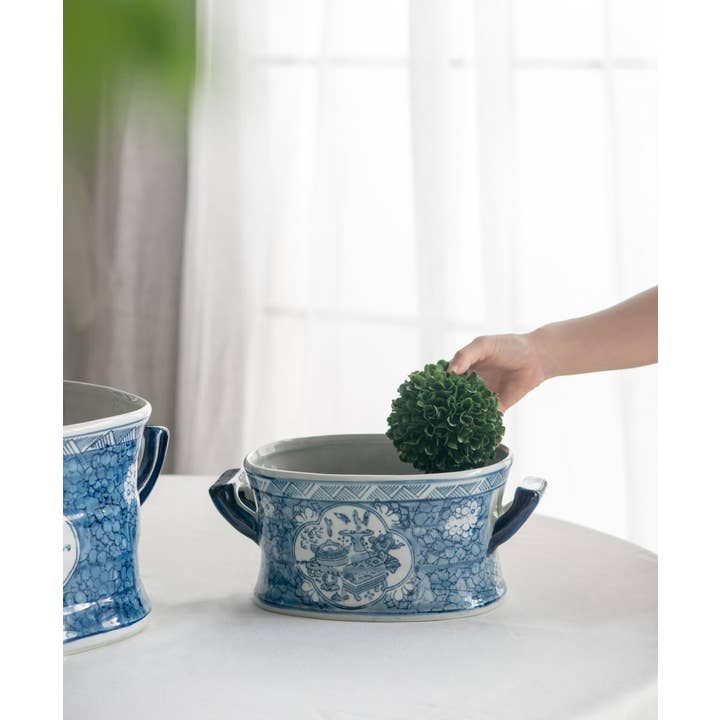 A&B Home Group Inc. - Wholesale Plant Pot - S/2 Planters L:19.5x12x8.5" S:13.5x9x5.5"4