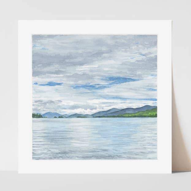 Mountain Lake Print for wholesale by Hey Hon