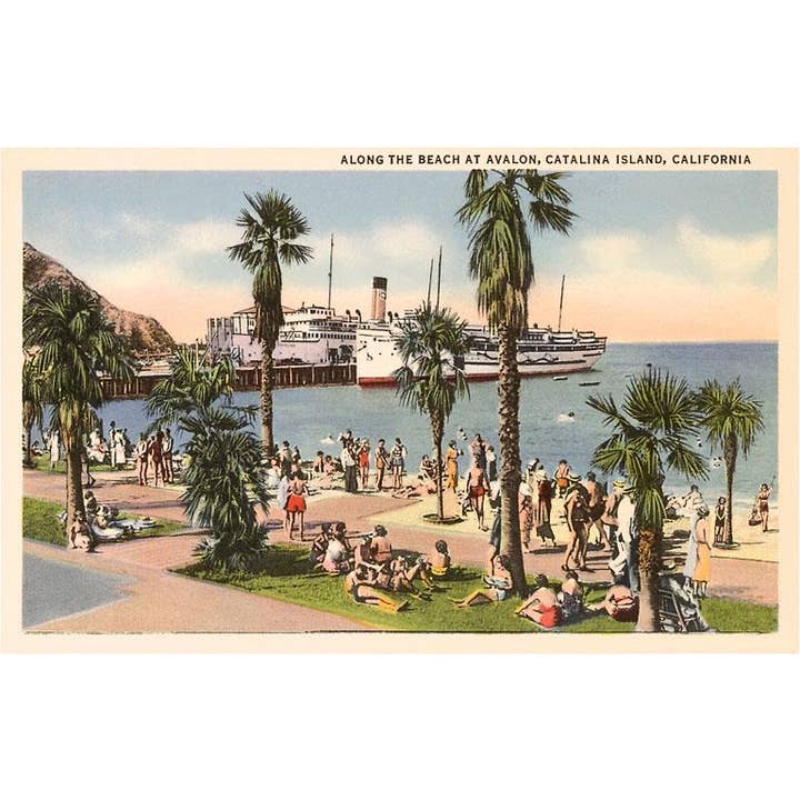 Found Image Press - Wholesale Magnet - Magnet CA-63 Avalon Beach, Catalina, California