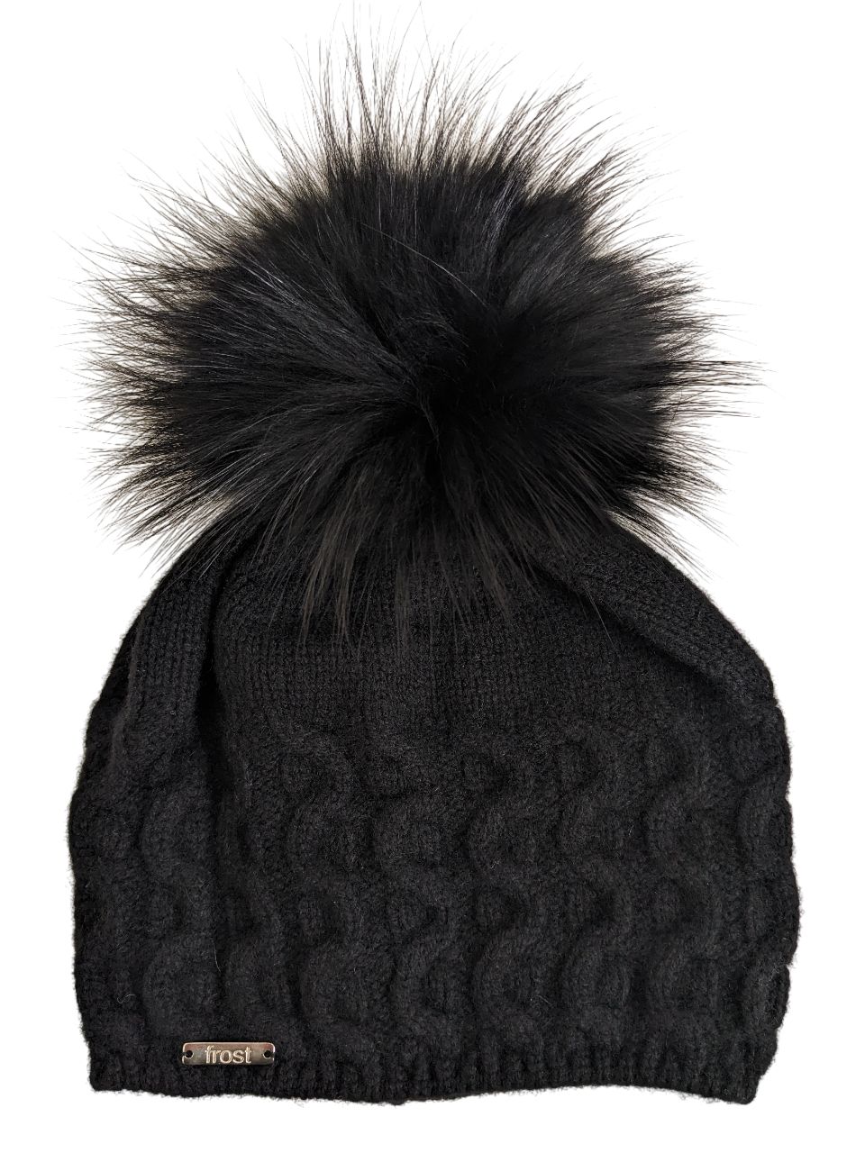 Frost Hats – Gorro - Mulher por atacado – Gorro de Malha de Cabo 50% Caxemira 50% Merino c/ Pom Pom de Pêlo Removível6