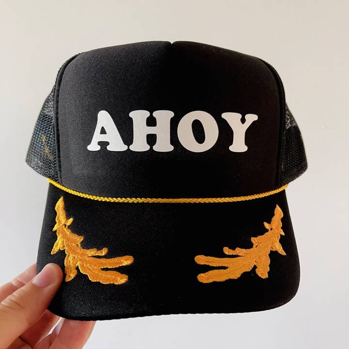 Rad Hat Society - Wholesale Trucker Hat - Unisex - AHOY (vintage trucker Captain’s Hat)