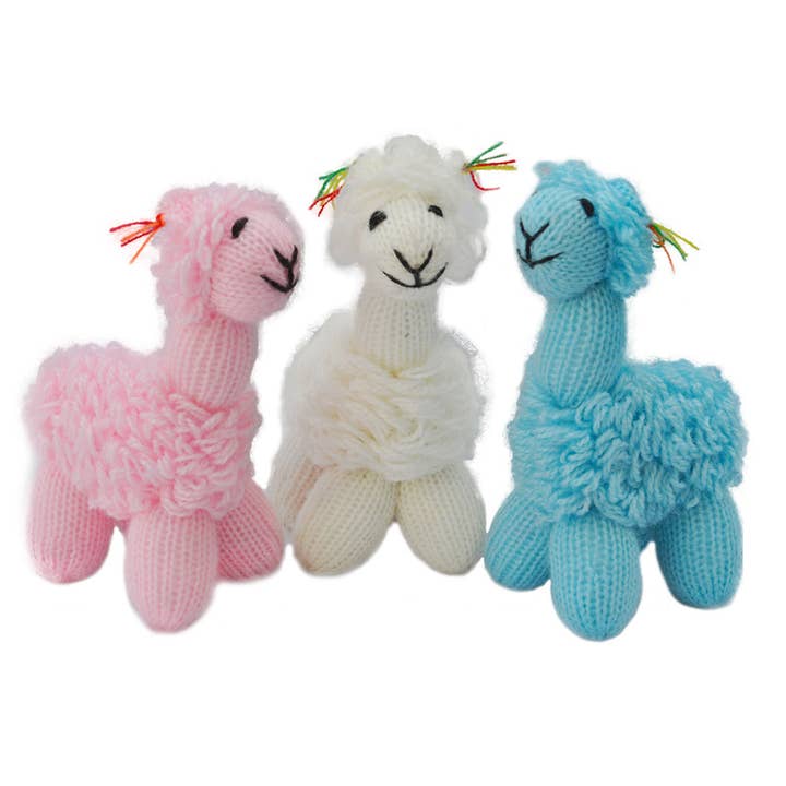 Alpaca Figures - Hand-Knitted 100% Alpaca Yarn Alpaquita Figures, 6 Inches (KALP109) for wholesale by My Comfy Apparel