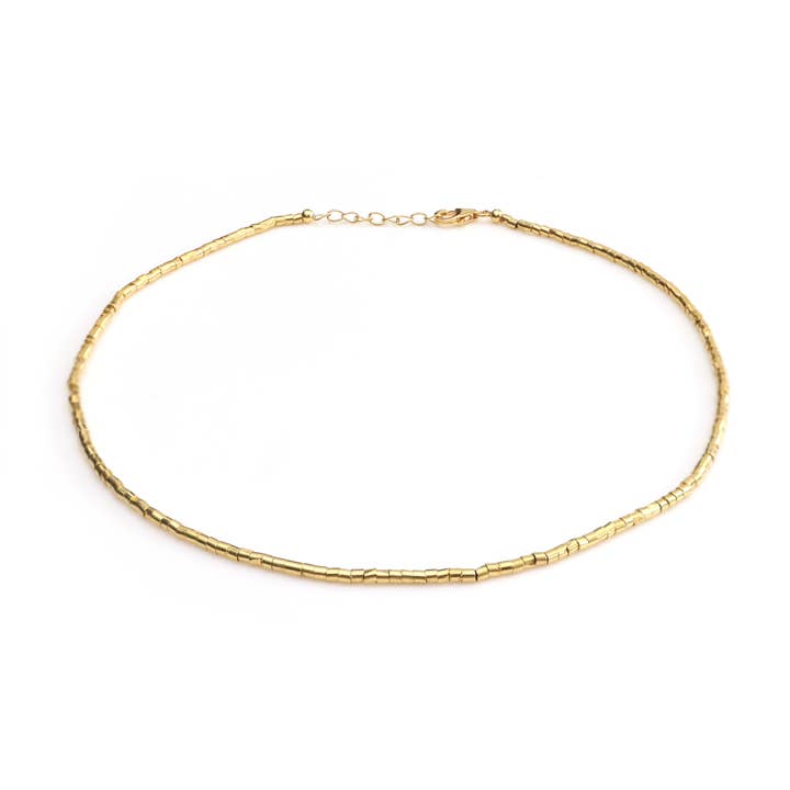 Collar grueso de eslabones cuadrados de cubo de oro de 14 quilates de 14 pulgadas. para venta al por mayor de Fine Facets