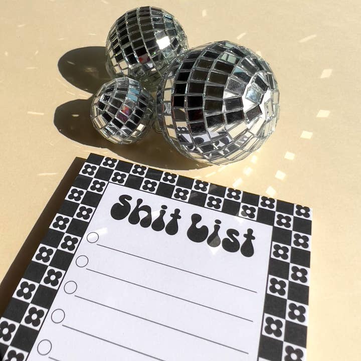 No Yeah For Sure - Wholesale Notepad - Shit List Notepad | Daisy Black3
