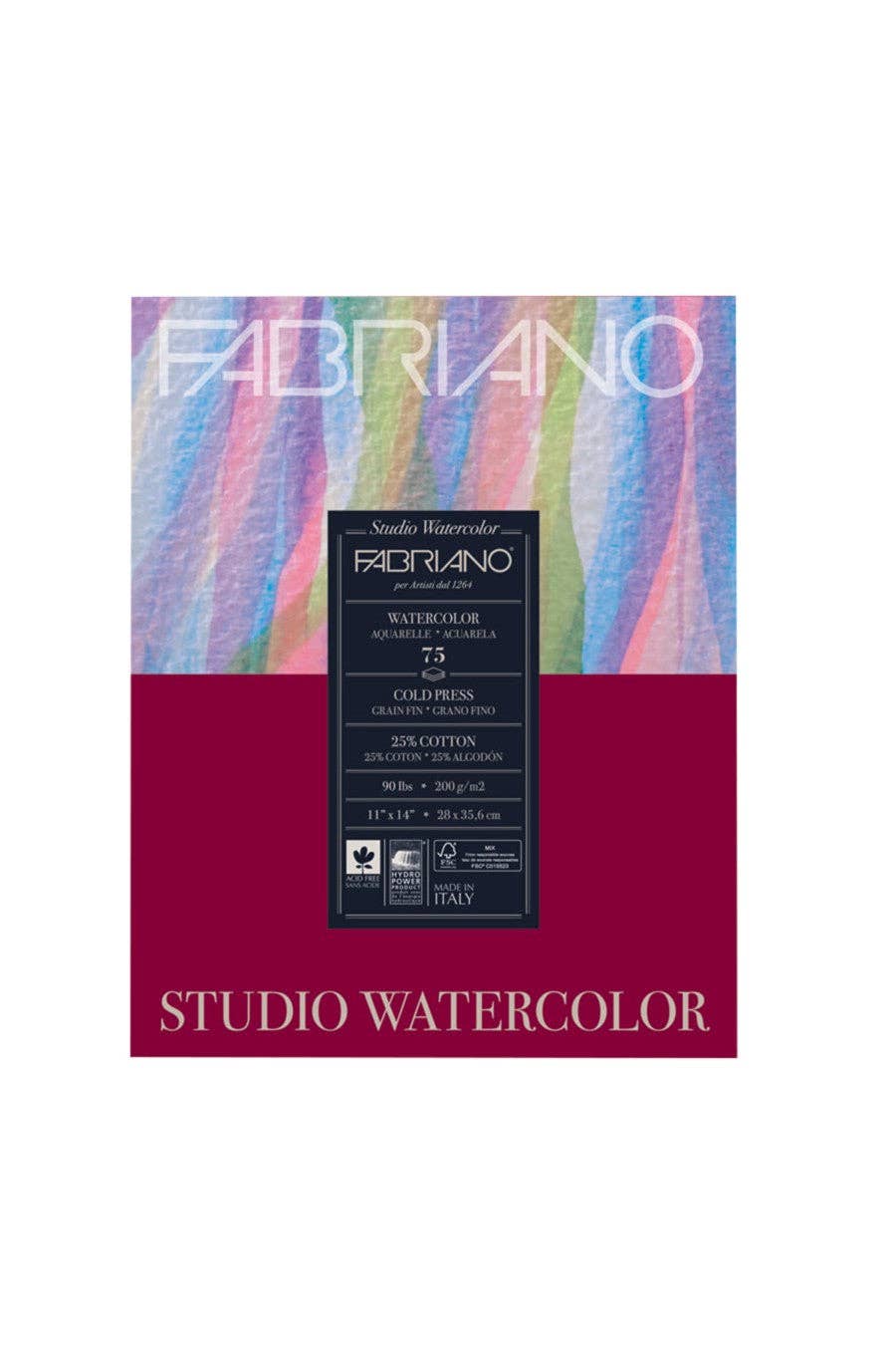 Chartpak, Inc. - Wholesale Sketchbook/Sketchpad - Fabriano Studio Watercolor Pad1
