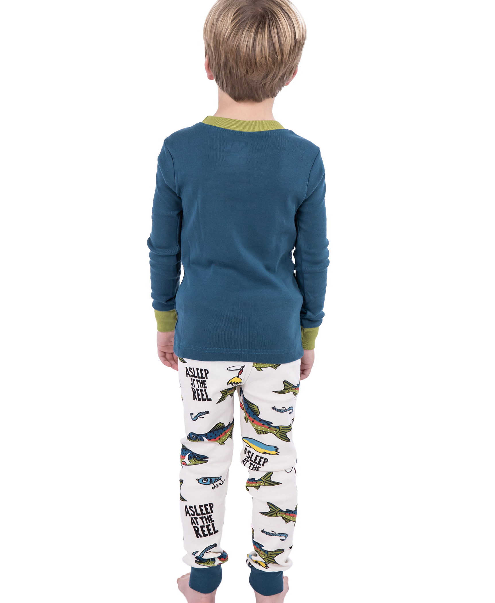 Lazy One - Wholesale Sleepwear Set - Kids - Asleep at the Reel Kid's Long Sleeve Pajama Set5