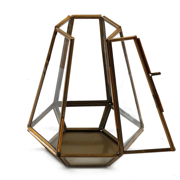 From Under The Stairs – wholesale Ljushållare – Brons glas te ljus hållare
