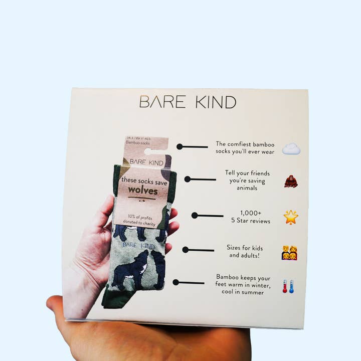 Bare Kind Socks - Wholesale Retailer Display - Accessories - Table Talker | POS | Retail Shelf Talker2