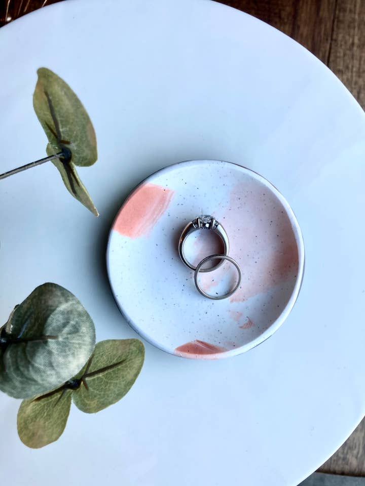 Powdered Skies Trinket Tray for wholesale by El & Gray Design