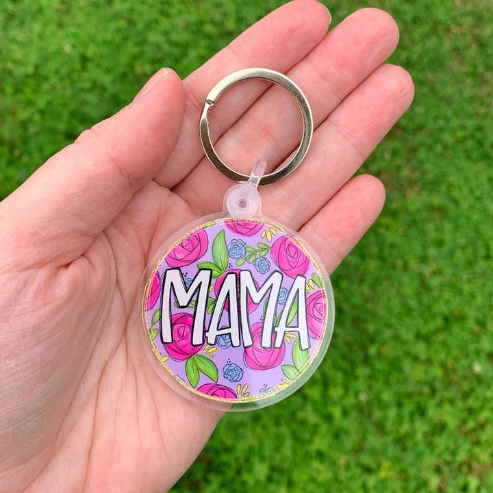 Mama Acrylic Keychain for wholesale by Painted Skies