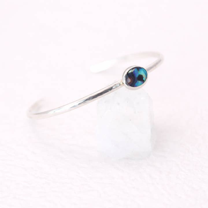 Esme - Wholesale Cuff Bracelet - Abalone Shell Bracelet | Sterling Silver | Ocean Jewelry1