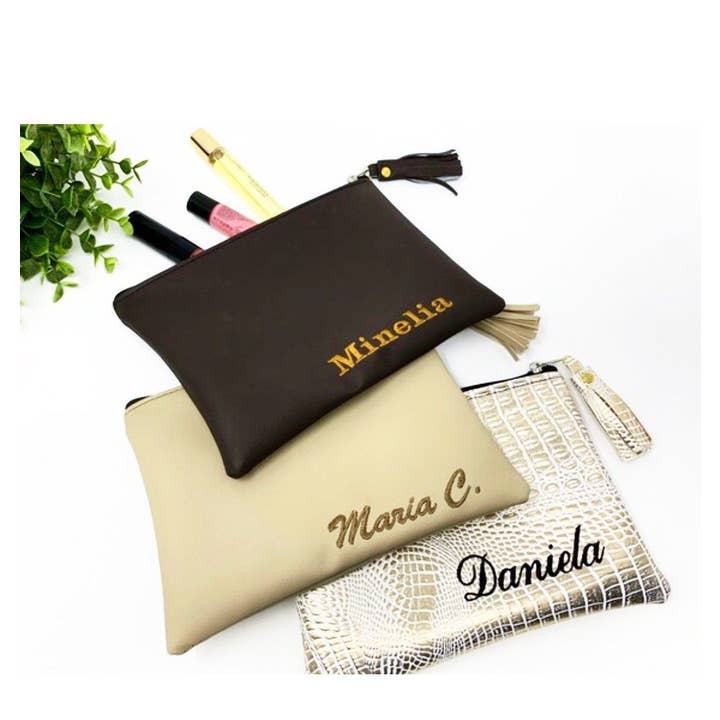 OMMO Designs - Wholesale Makeup/Cosmetic Bag - Personalized Cosmetic Bag, Make Up Bag For Bridesmaid, Custo