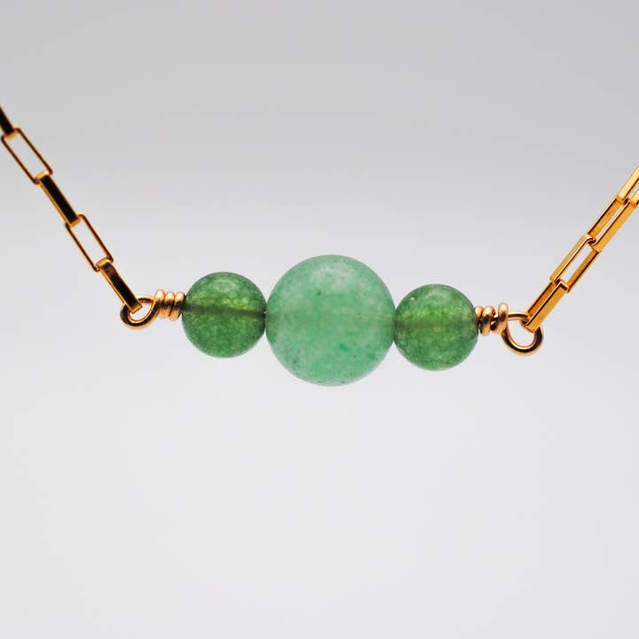 Aventurine Genesis Necklace for wholesale by Ripple | Reiki Infused Jewelry