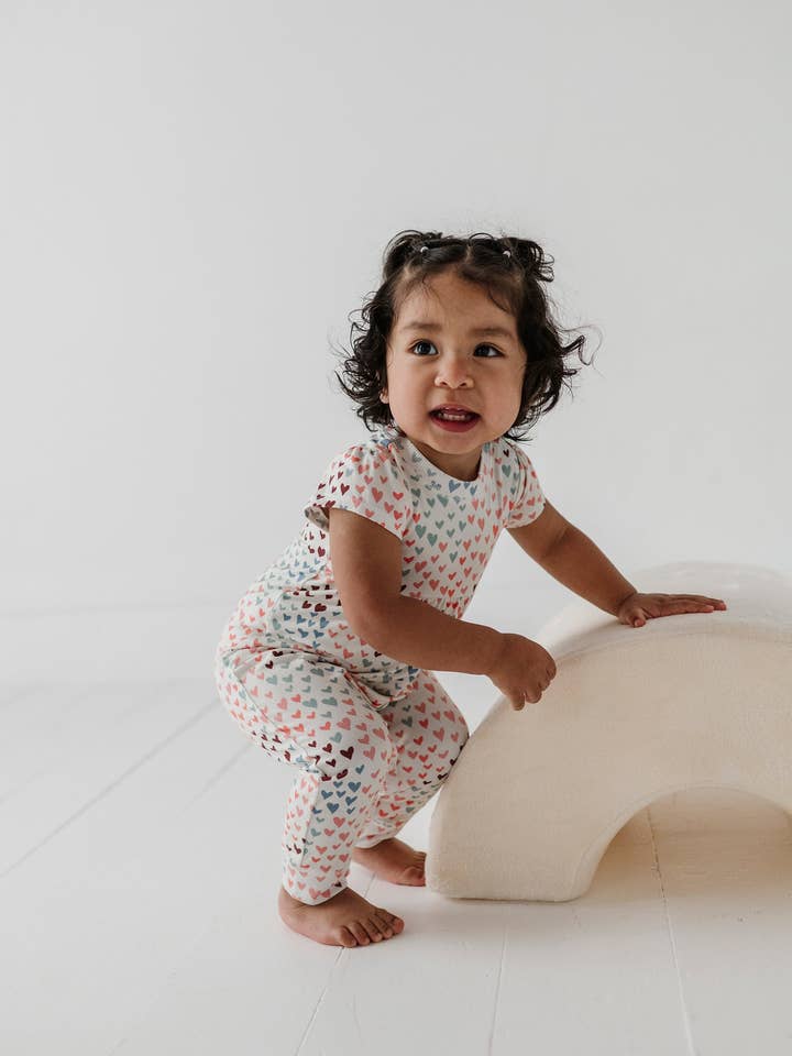 Tutina a maniche corte per bambina Babysprouts per la vendita all'ingrosso da parte di babysprouts clothing company