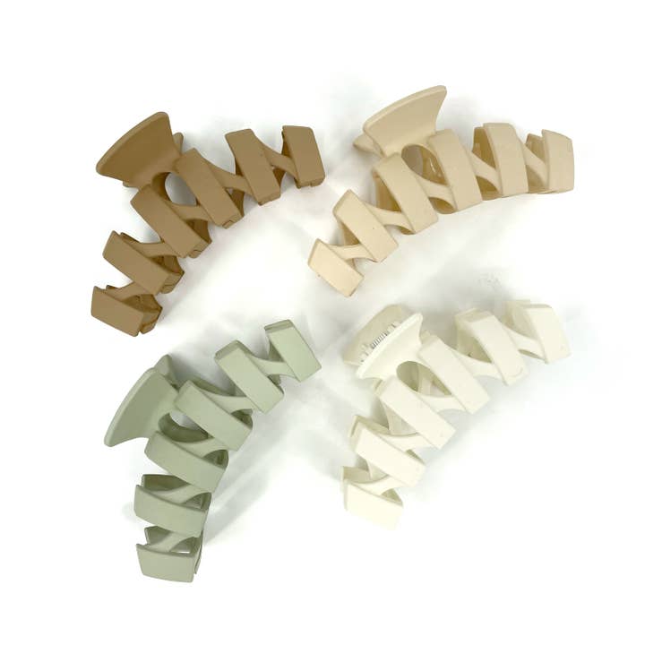 Håraccessoarer: Zig Zag Claw Hair Clip, Matt, Minimalistisk för wholesale av Top Crate