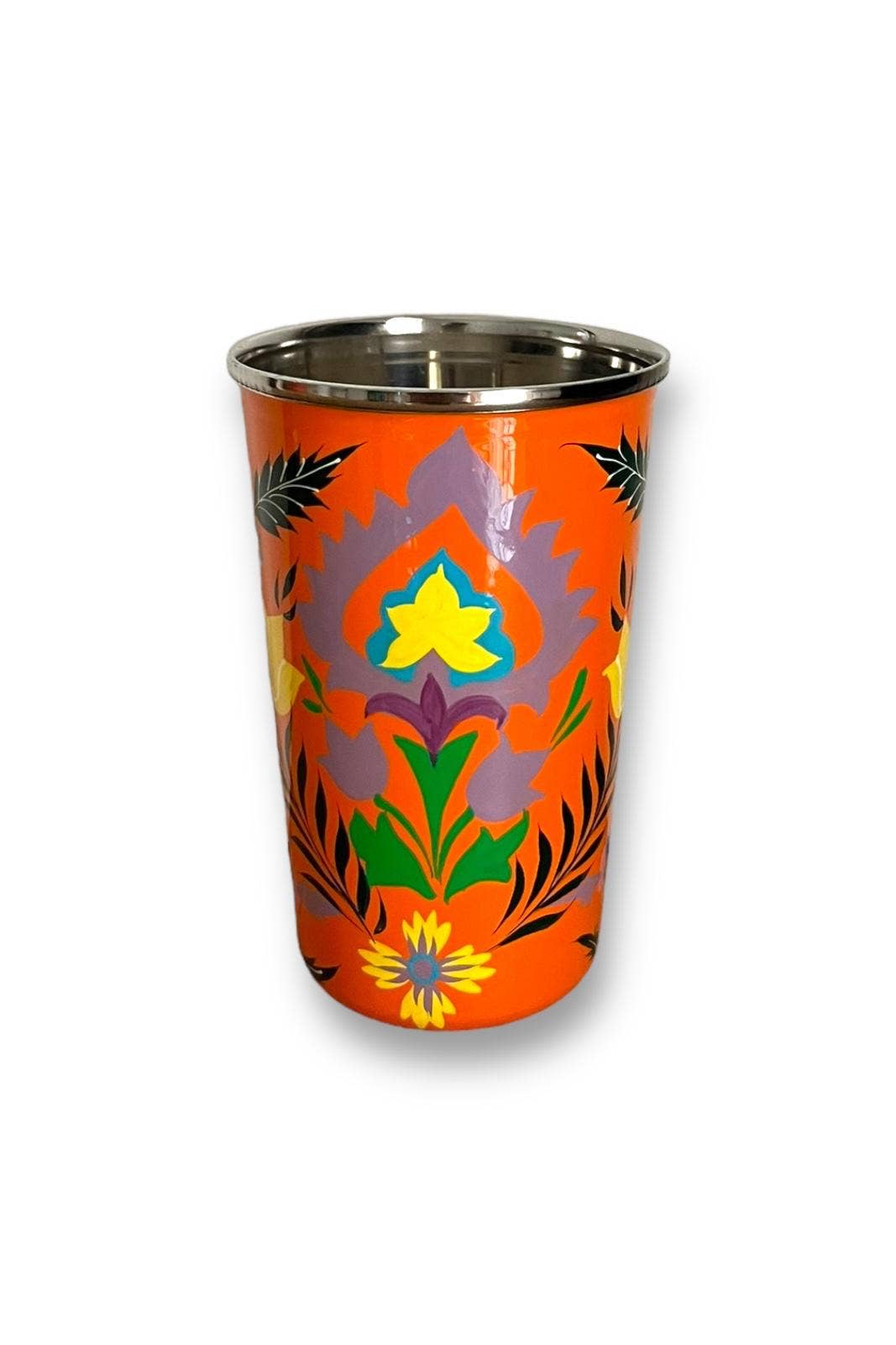Curiosity Lab - Wholesale Drinking Glass/Cup - Hand-painted food-grade stainless steel tumbler Srinagar Grand18