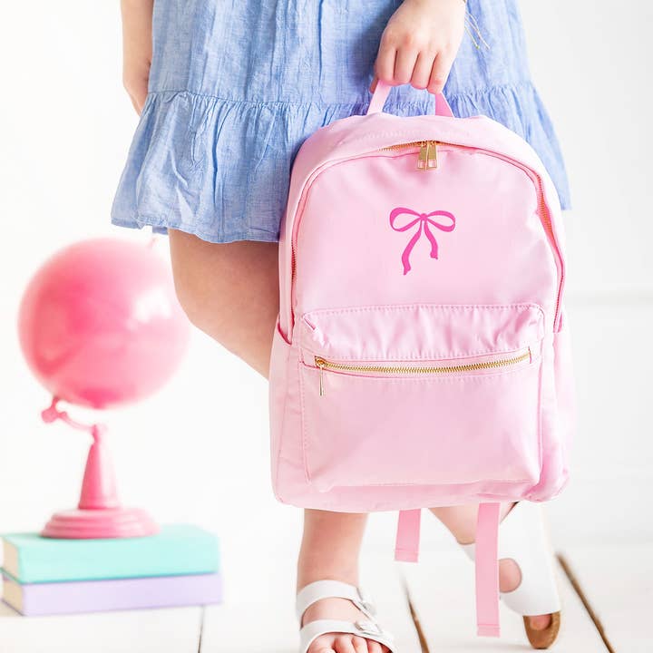 Viv&Lou - Wholesale Backpack - Women's - Bow Pink Charlie Backpack1