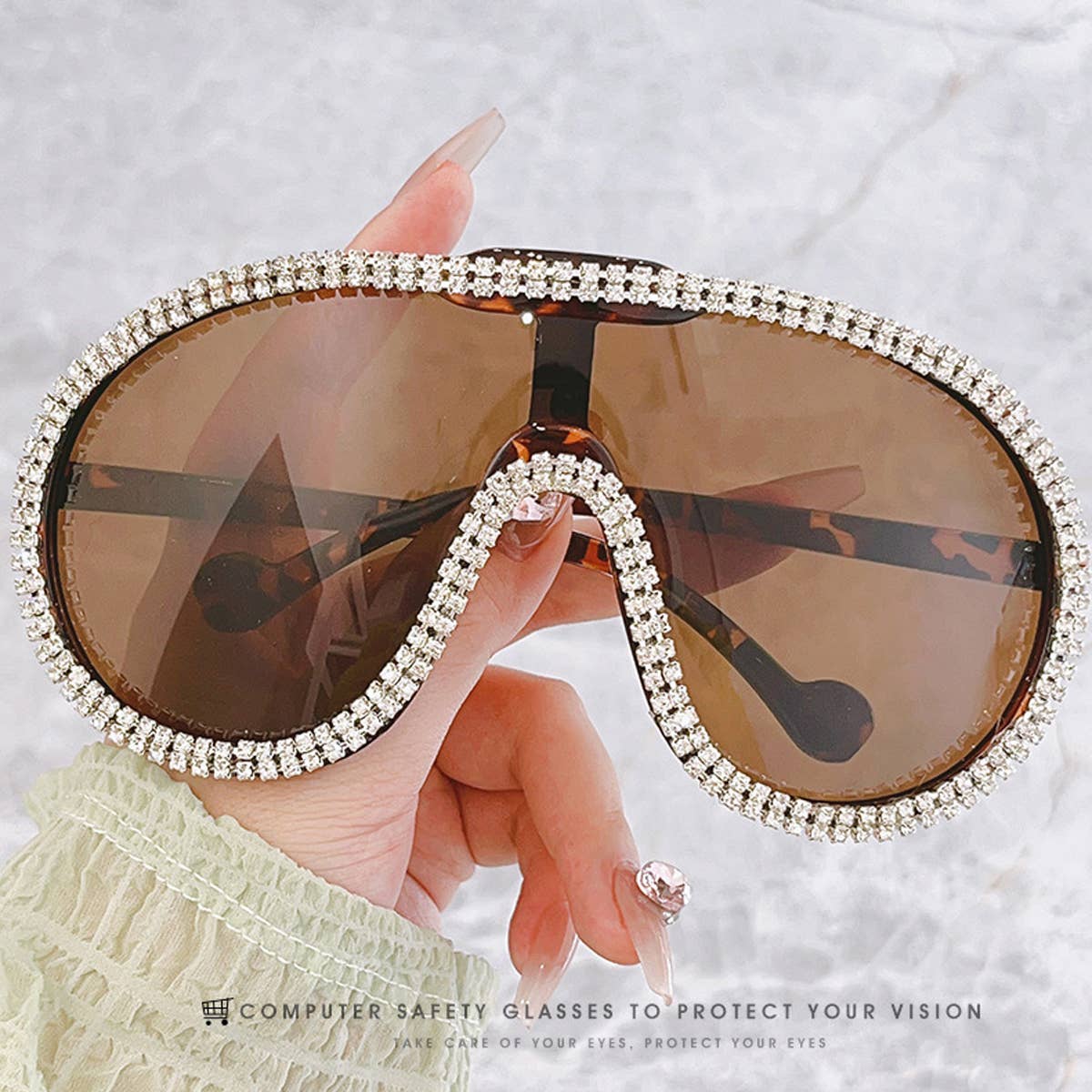 ACCITY - Wholesale Sunglasses - Women's - FASHIONABLE DIAMOND Y2K SUNGLASSES_CWASG01967