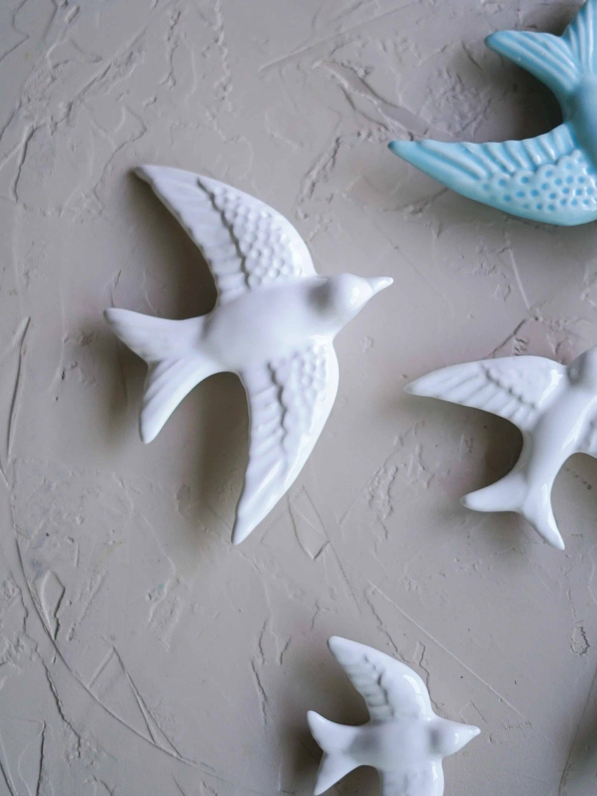 CerAmor Cerâmica - Venta al por mayor Figura decorativa - Set de 3 andorinhas de cerámica1