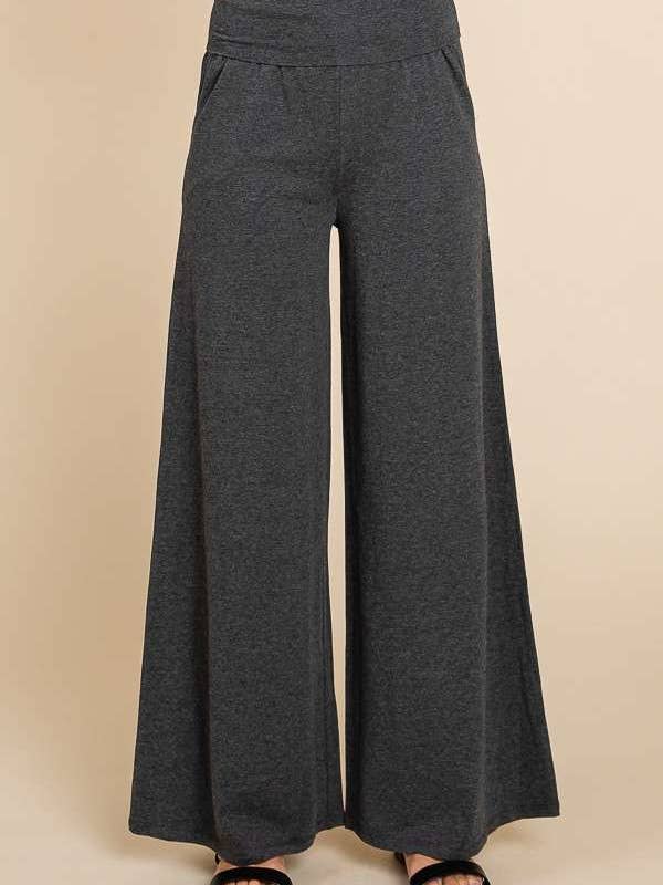 Culture Code - Wholesale Pants - Women's - CJP1763 - FOLDABLE WAIST BAND PALAZZO PANTS19