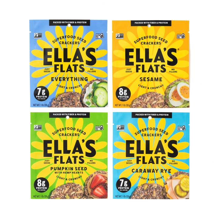 Ella's Flats® - Wholesale Crackers - Snack Packs - 40 Variety - 10 Snacks Each Flavor0