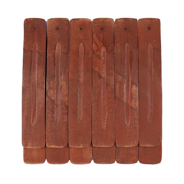 Plain Wooden Incense Ash Catchers Set (12) for wholesale by Designs by Deekay Inc.