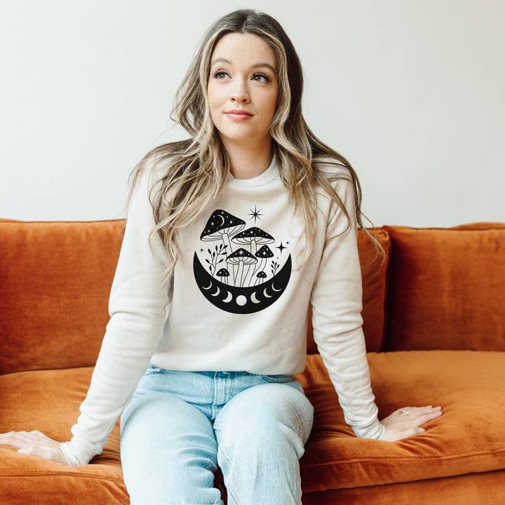 Mystical Mushroom Crewneck | Hoodie Sweatshirt 176 for wholesale by 208 Tees